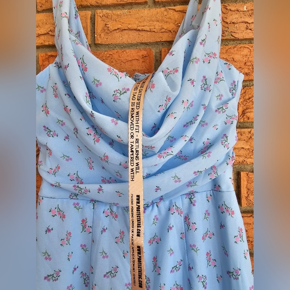 BRAND NEW House of CB BELLINA blue corset midi dress size small - Picture 5 of 14